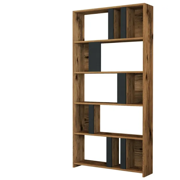Knižnica Lima Anthracite and Walnut
