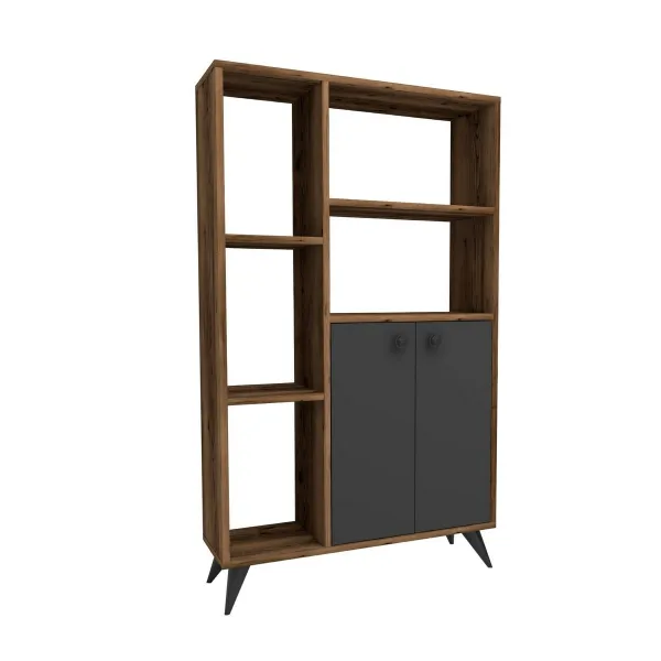 Knižnica Meldan Anthracite and Walnut