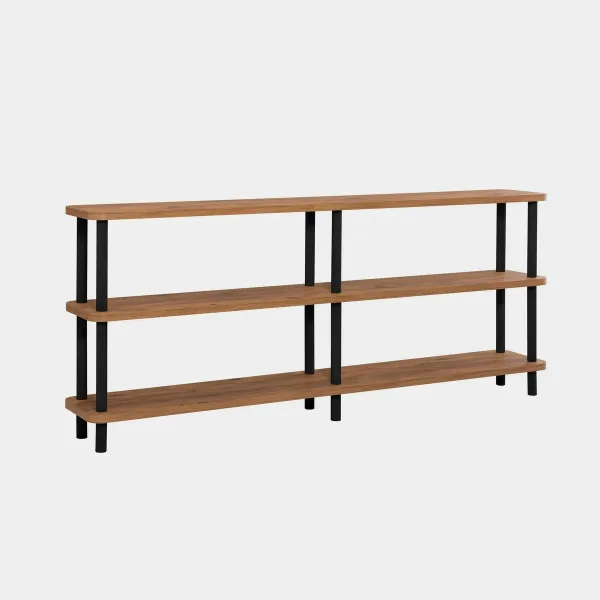 Regál Zen Black and Atlantic Pine