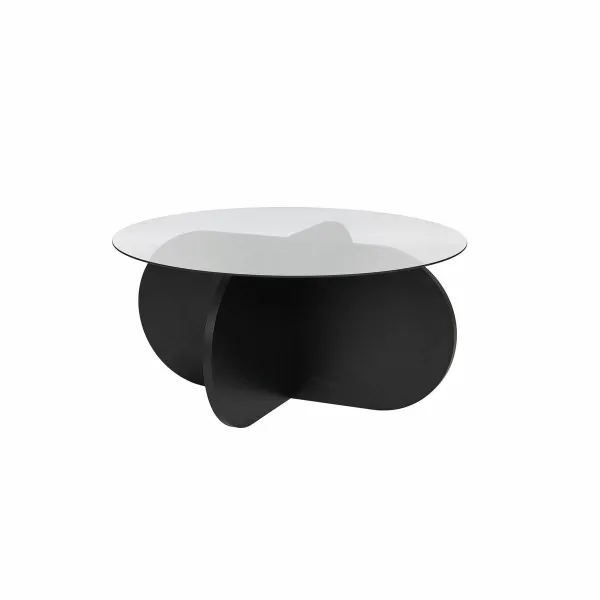 Konferenčný stolík Aeris Black s tmavým sklom