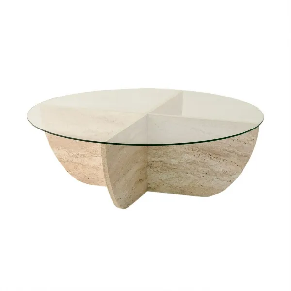 Konferenčný stolík Lily Travertine