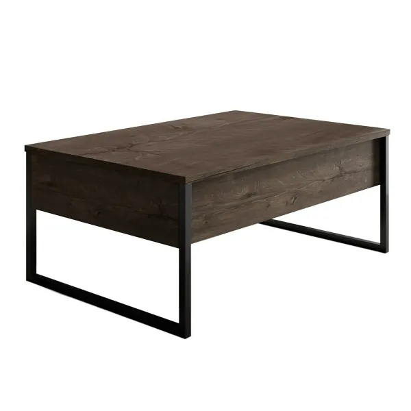 Konferenčný stolík Luxe Walnut and Black