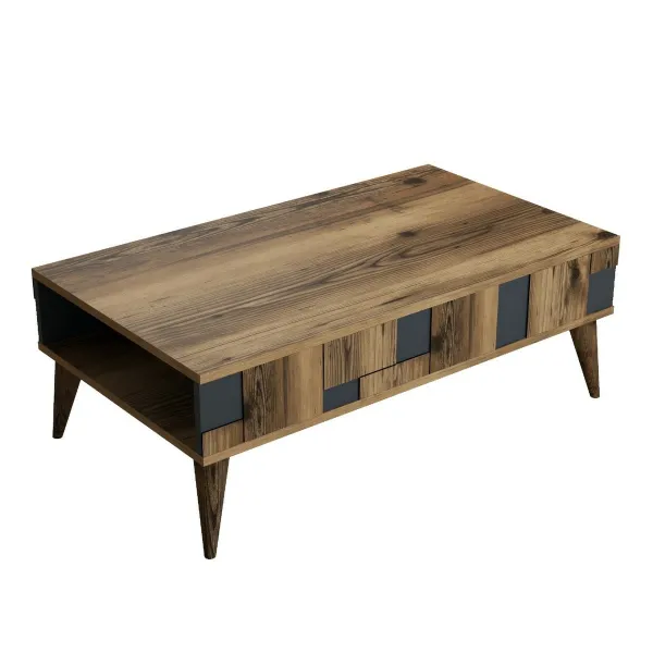 Konferenčný stolík Madrid Anthracite and Walnut