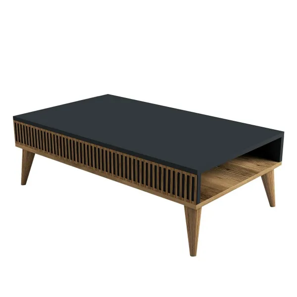 Konferenčný stolík Mila Anthracite and Walnut