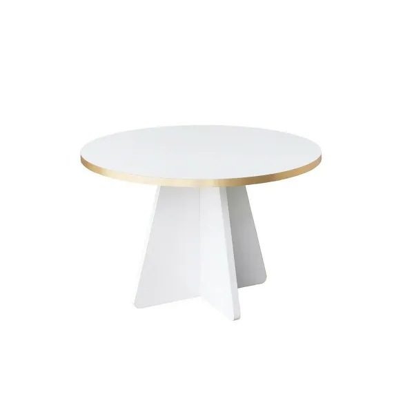 Konferenčný stolík Mushroom Gold and White