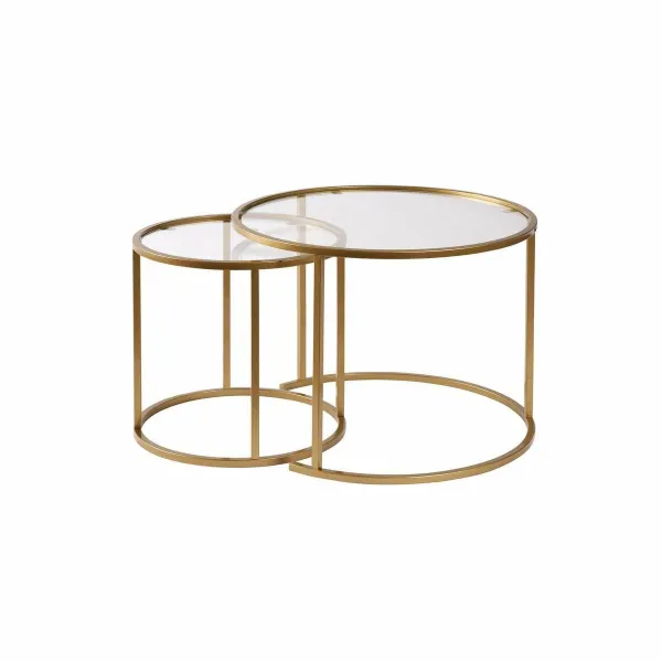 Súprava konferenčných stolíkov Aurum Gold 60 cm, 2 ks