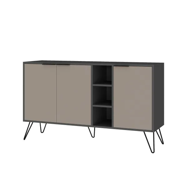 Skrinka Clara Light Mocha and Anthracite