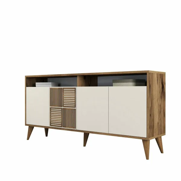 Skrinka Milan Walnut and Cream