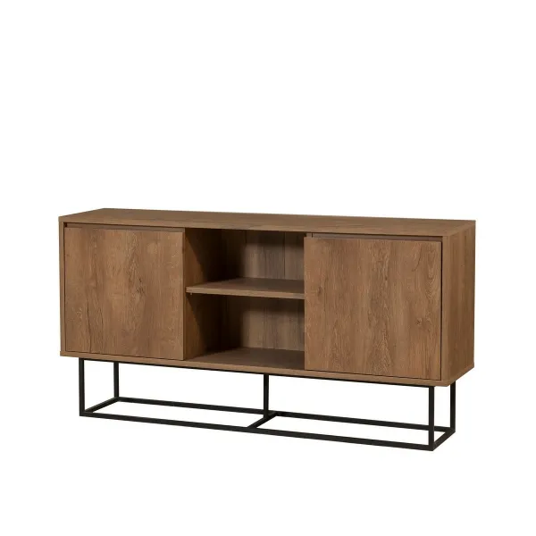 Skrinka Tela Walnut and Black