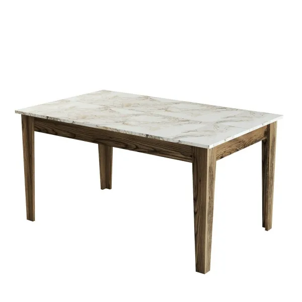 Jedálenský stôl Milan Walnut and White