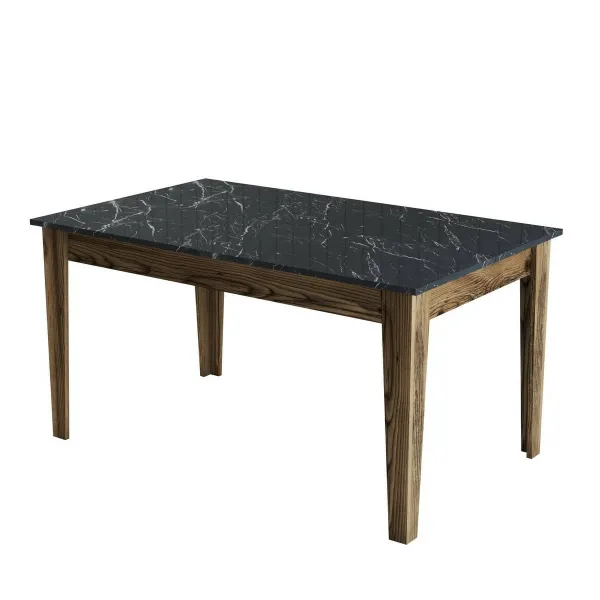 Jedálenský stôl Milan Walnut and Black