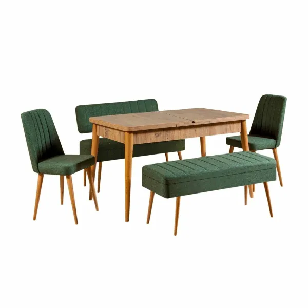 Jedálenský set Vina Atlantic Pine and Green I, 5 ks