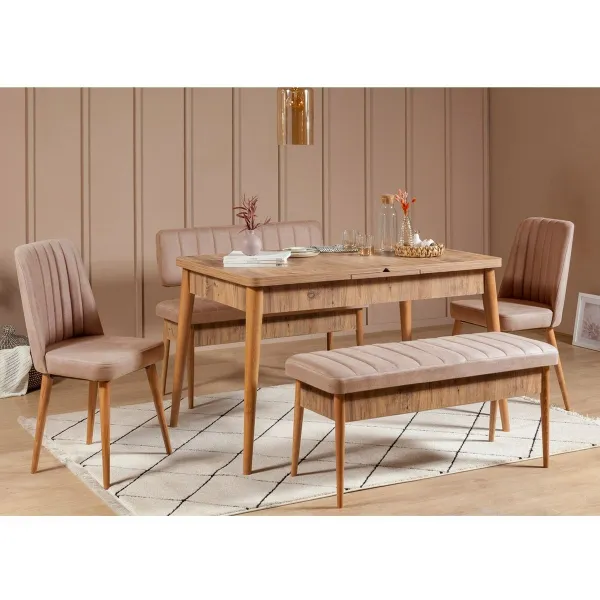 Jedálenský set Vina Atlantic Pine and Stone, 5 ksdielov