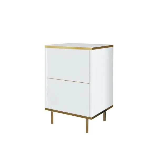 Nočný stolík Imaj White and Gold