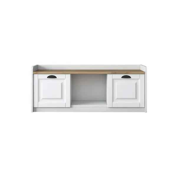 Skrinka na topánky Pilo White and Walnut