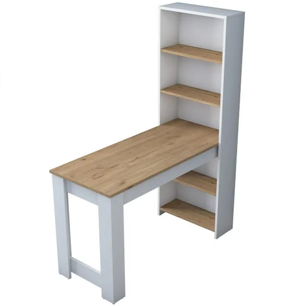 Pracovný stôl Halon White and Walnut