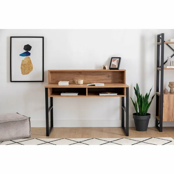 Pracovný stôl Kemo Walnut and Black