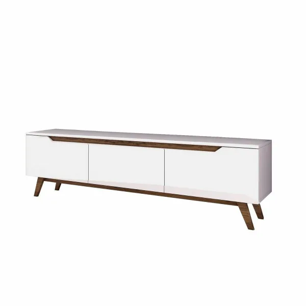 Televízny stolík Dita White and Walnut