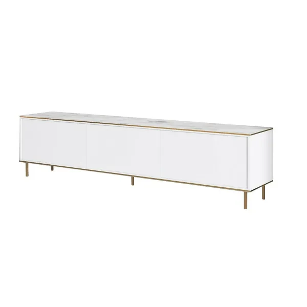 Televízny stolík Imaj White Marble and Gold