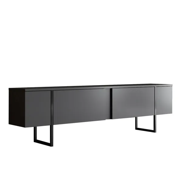 Televízny stolík Luxe Anthracite and Black