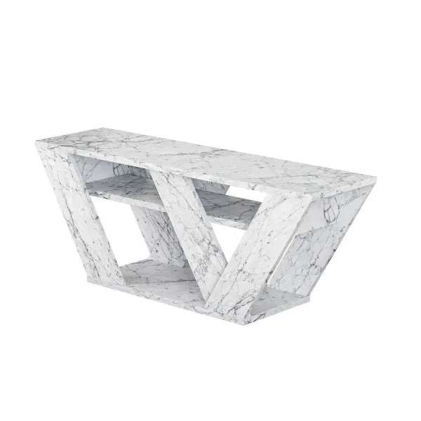 Televízny stolík Pipralla Carrara Marble