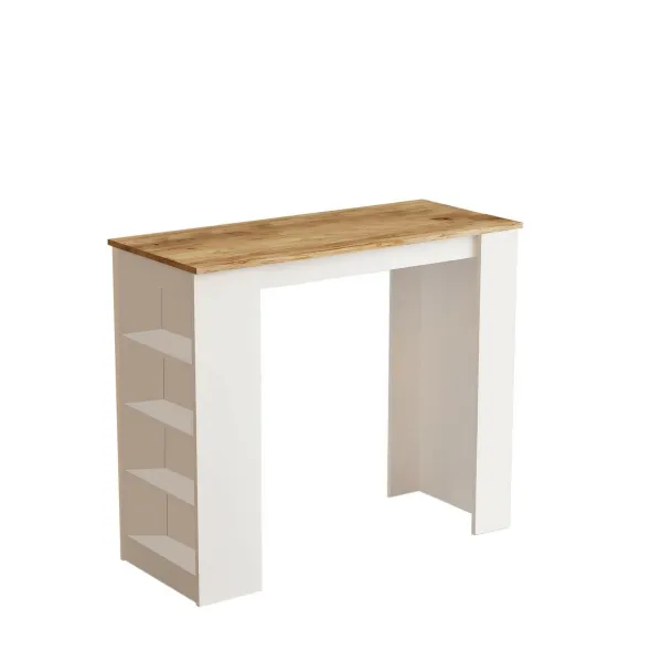 Barový stôl Lux White and Atlantic Pine