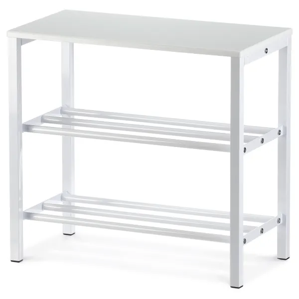 Skrinka na topánky 83168-42 WT, kov, biela