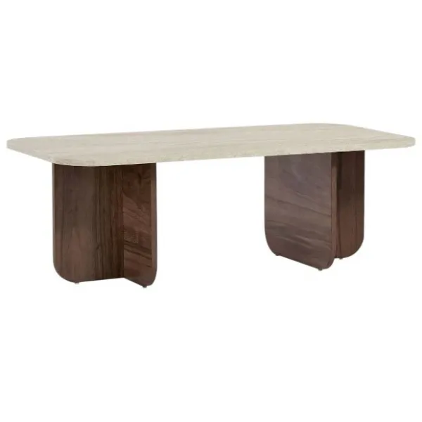 Konferenčný stolík Kairo Travertine, Venezia Walnut