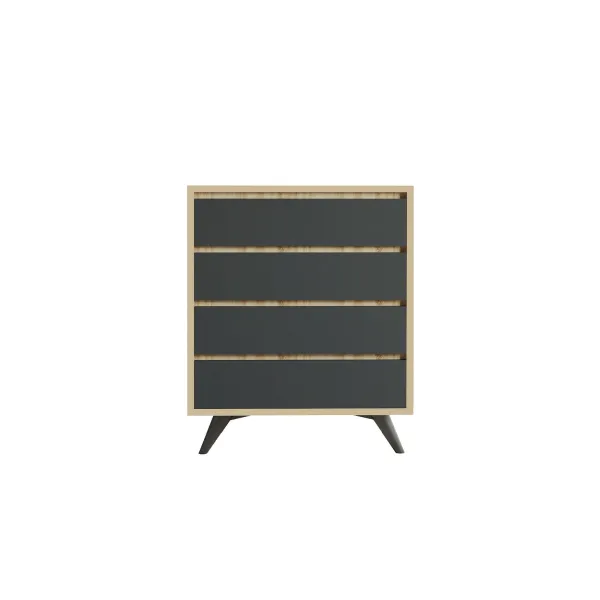 Komoda Suvera Oak and Anthracite