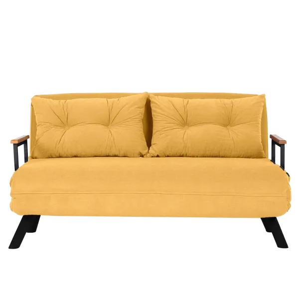 Rozkladacia pohovka Sando 2 Mustard