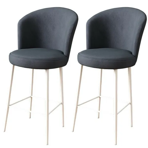 Súprava barových stoličiek Fora Anthracite and White, 2 ks, 2 ks