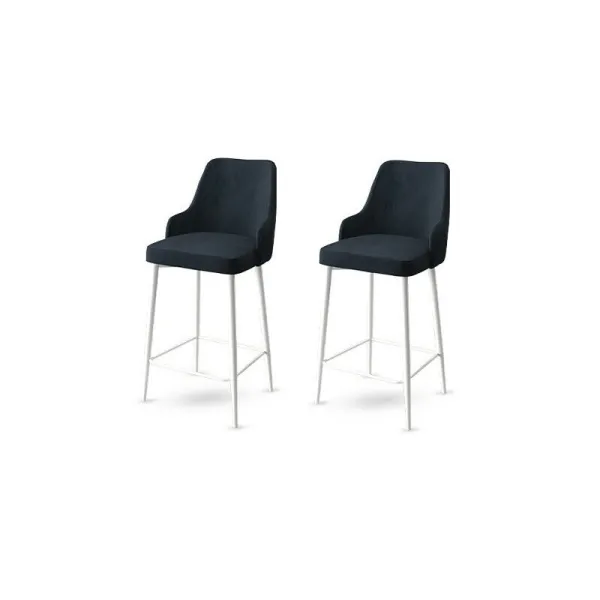 Súprava barových stoličiek Enox Anthracite and White, 2 ks, 2 ks