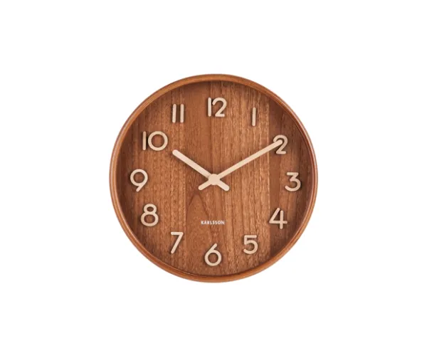 Nástenné hodiny Karlsson 5808DW (22 cm) - drevené