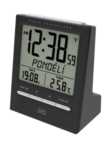 Rádiom riadený budík JVD RB9299.2, 11,5 cm