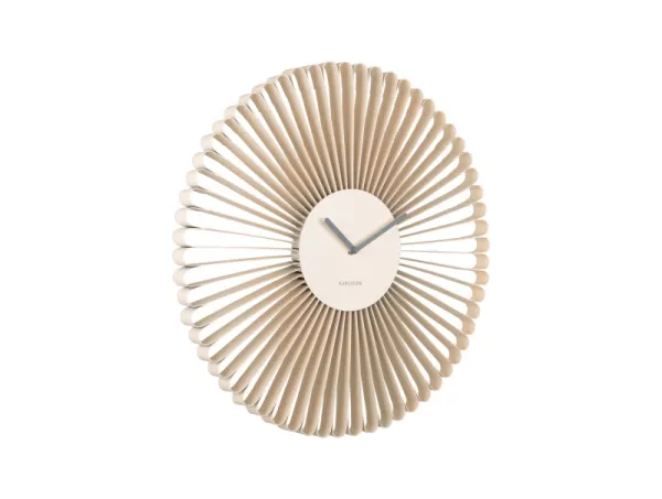 Nástenné hodiny Karlsson Cascara KA6074WH – tichý chod a minimalistický dizajn (50 cm)