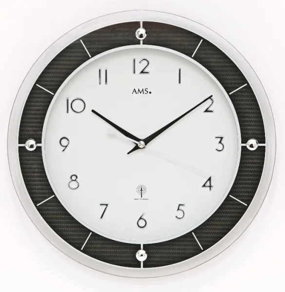 Nástenné hodiny 5854 AMS riadené rádiovým signálom 31cm