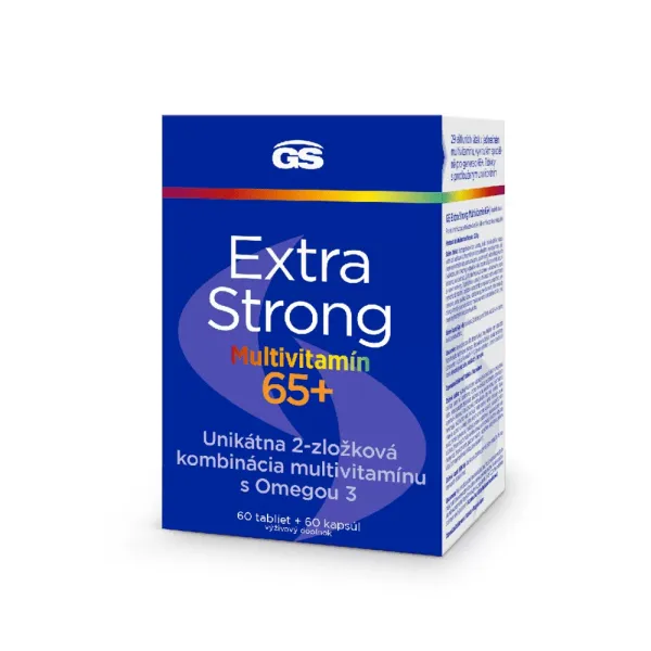 GS Extra Strong Multivitamín 65+, 60 tabliet a 60 kapsúl