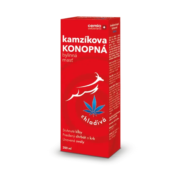 Cemio Kamzíkova konopná bylinná masť chladivá, 200 ml