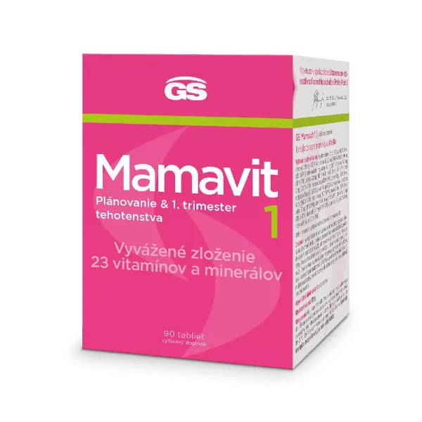 GS Mamavit 1 - Plánovanie a 1. trimester, 90 tabliet