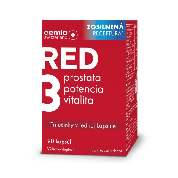 Cemio RED3®, 90 kapsúl, zosilnená receptúra
