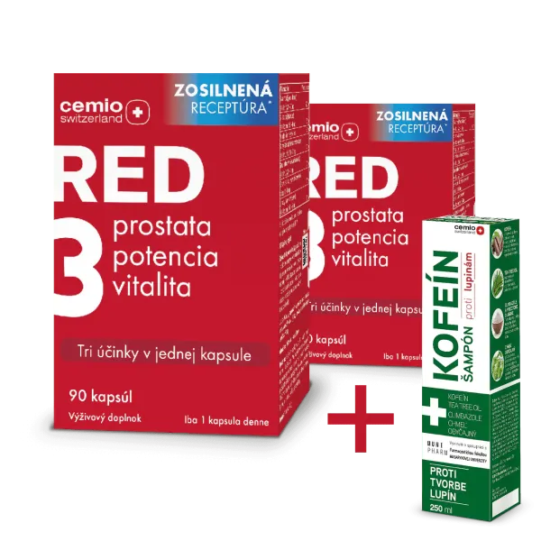 Cemio RED3®, 2× 90 kapsúl, zosilnená receptúra