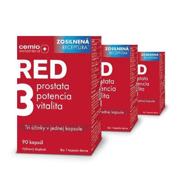 Cemio RED3®, 3× 90 kapsúl, zosilnená receptúra