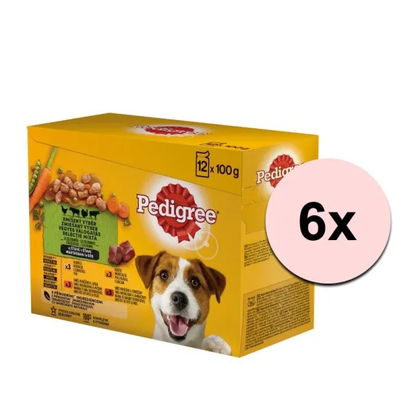 Pedigree kapsička s kuracím v šťave 6 x (12 x 100g)