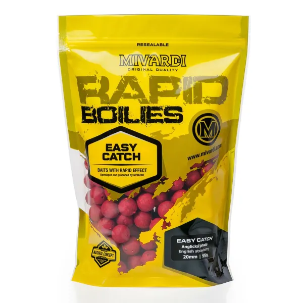 Mivardi Rapid Boilies Easy Catch - English Strawberry 950g/24mm
