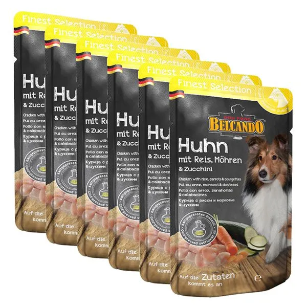 BELCANDO Kura s ryžou, mrkvou a cukinou - 6 x 300g