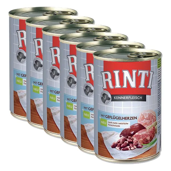 RINTI Hydinové srdcia - konzerva 6 x 400g