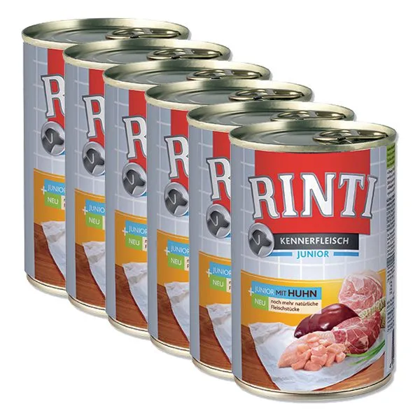 RINTI Junior kura - konzerva 6 x 400g