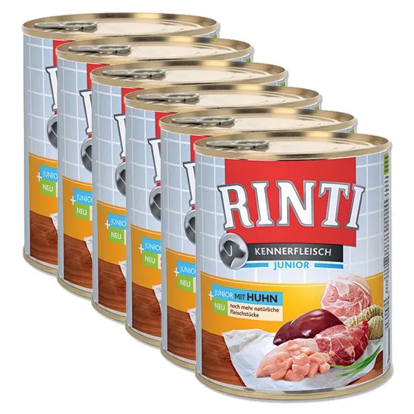 RINTI Junior kura - konzerva 6 x 800g