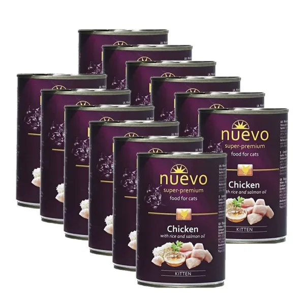 Konzerva NUEVO CAT Kitten Chicken 12 x 400 g