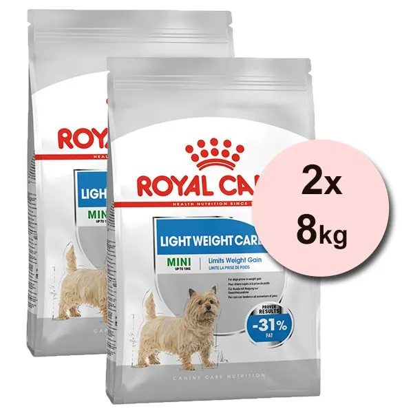 ROYAL CANIN Mini Light Weight Care diétne granuly pre psy 2 x 8 kg